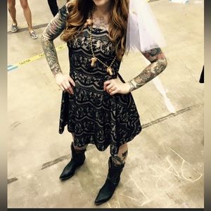Black Lace Cocktail Dress